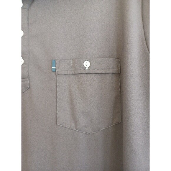 Live Forever Performance golf shirt mens XL navy pocket short sl. sporty office - Picture 4 of 9